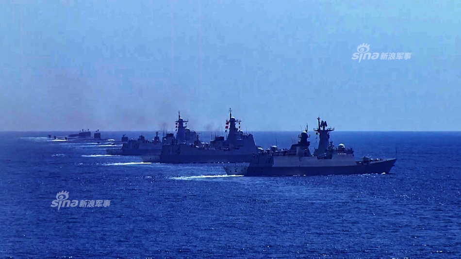 中国南海海上大阅兵视频，壮丽盛况与国防力量展示，中国南海海上大阅兵壮丽盛况，国防力量展示与海洋强国风采