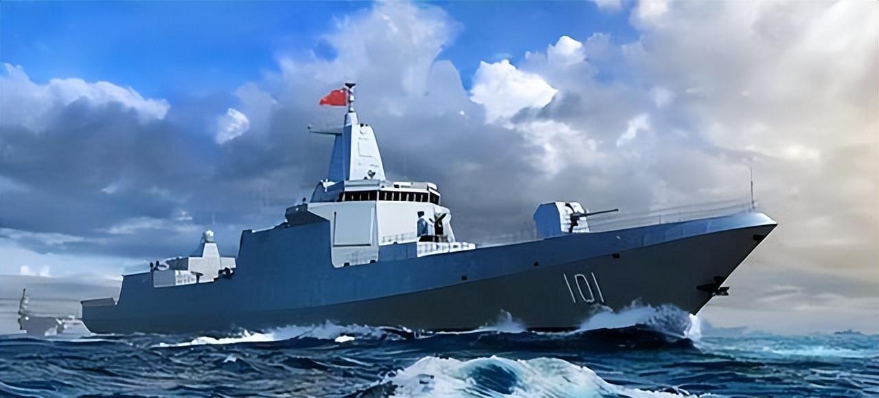 中国海军新力量，055B型驱逐舰正式入列，中国海军新力量，055B型驱逐舰正式入列启航