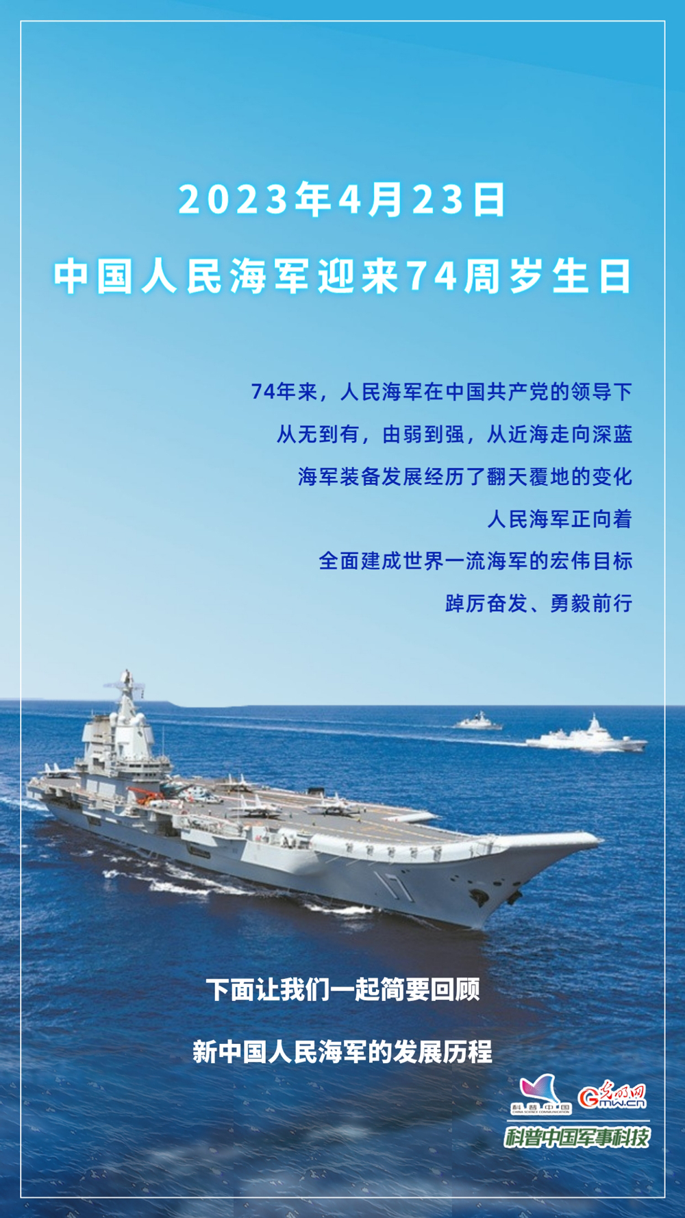 中国海军74周年庆典