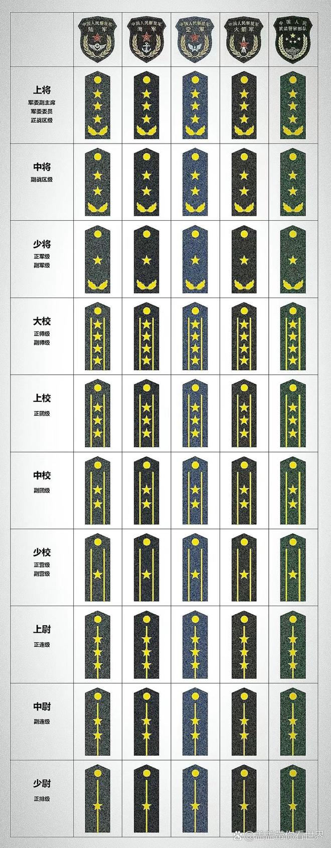 中国军衔胸标等级及标志详解，中国军衔胸标等级及标志全面解析